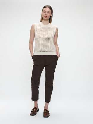 Timelia pants technical jersey | Brown