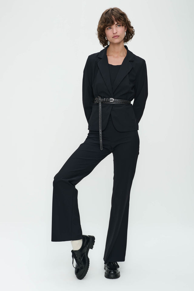 Atina Blazer Technical Jersey | Black