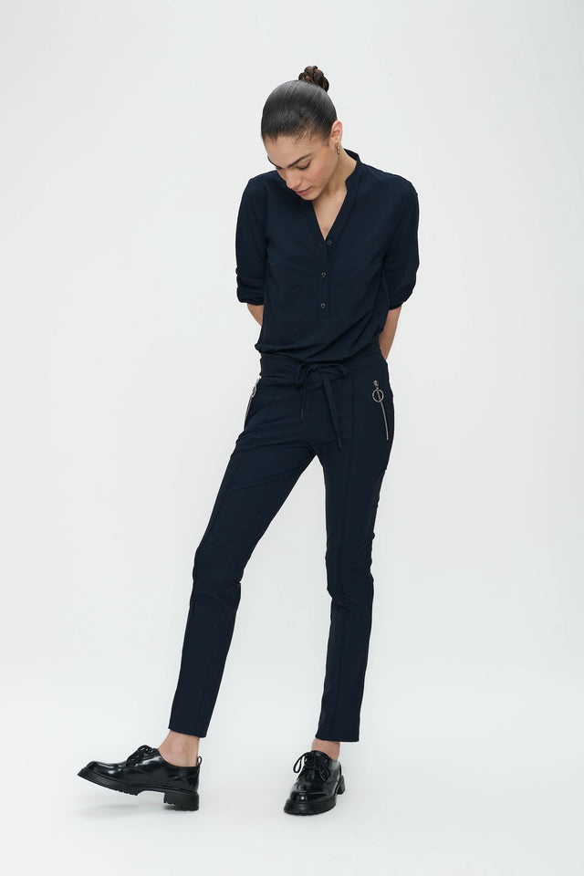 Pants Emma-straight leg fit Technical Jersey | Blue