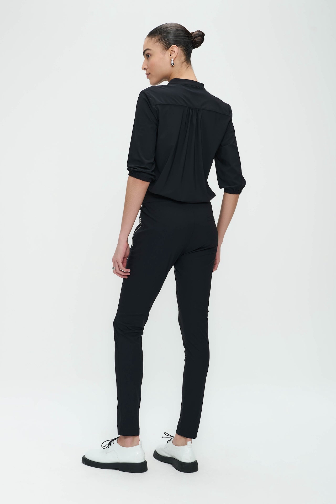 Pants Anna - Skinny fit Technical Jersey | Black