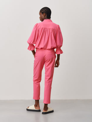 Olivia Blouse Technical Jersey | Pink