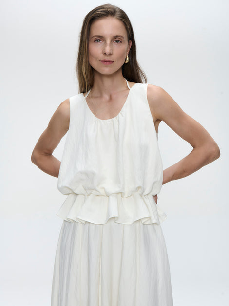 Sachi viscose top | Off White