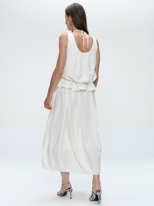 Reiki viscose skirt | Off White