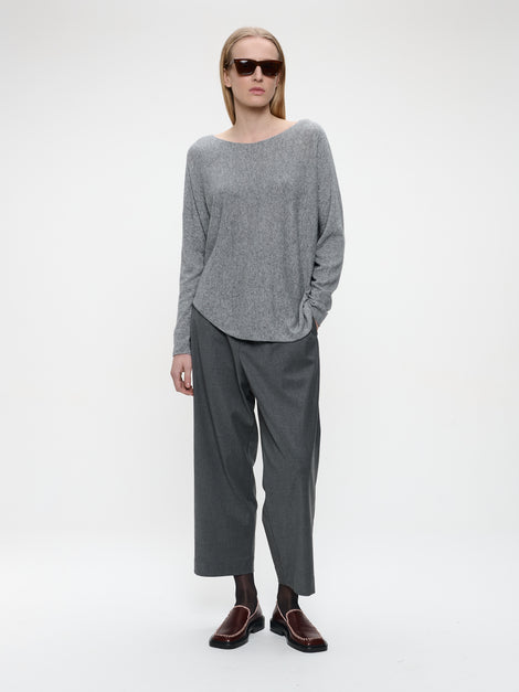 Pullover Cashmere blend 2482 | Dark Grey Melange