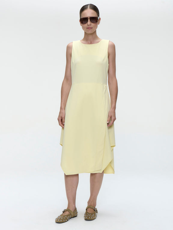 Susanne dress technical jersey | Yellow