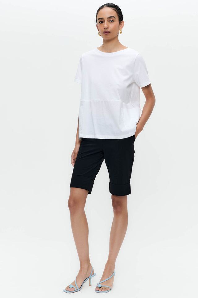 Oversize cotton top T132 | White