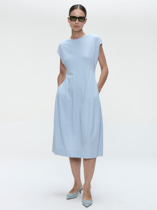 Melva dress technical jersey | Light Blue