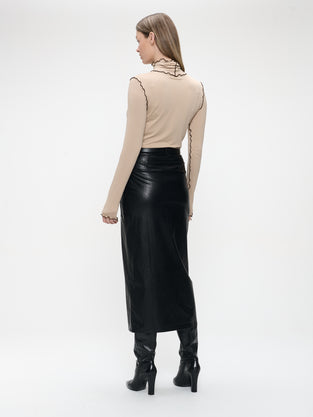 Janice viscose top | Capuccino