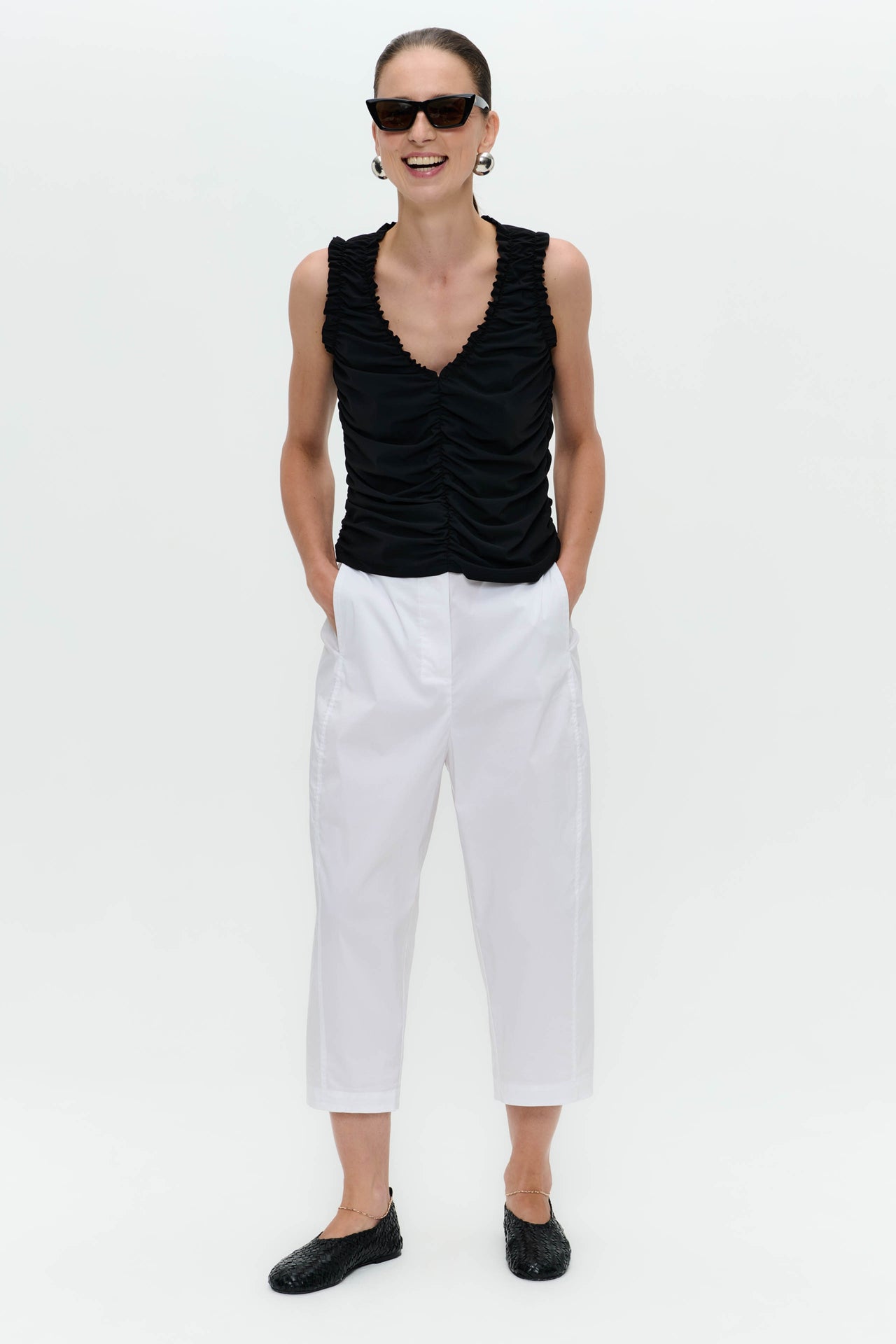 Romana top technical jersey | Black