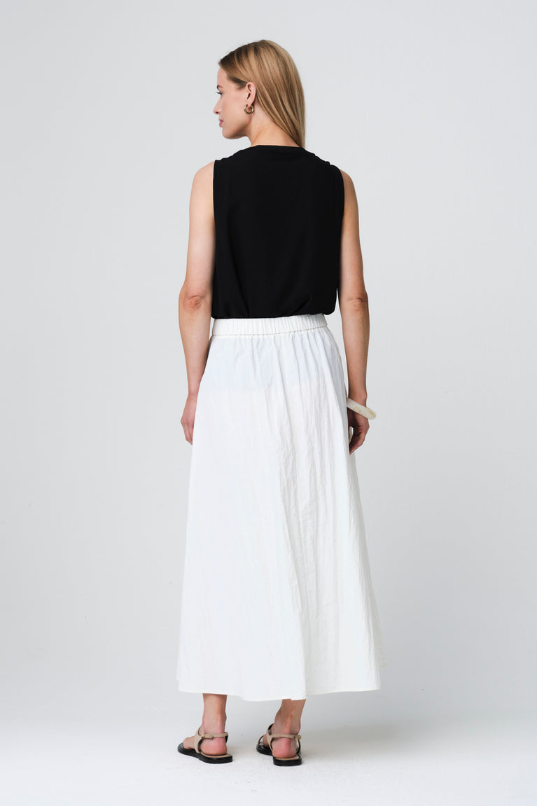 Gini viscose cotton top | Dark Blue