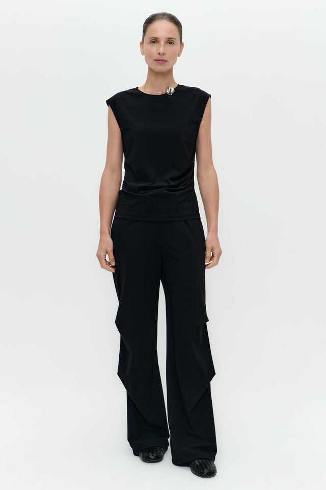 Stevie top technical jersey | Black