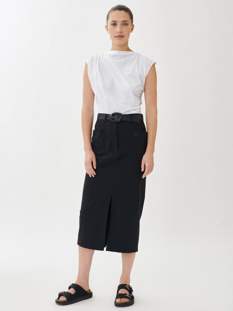 Petra Skirt Technical Jersey | Black