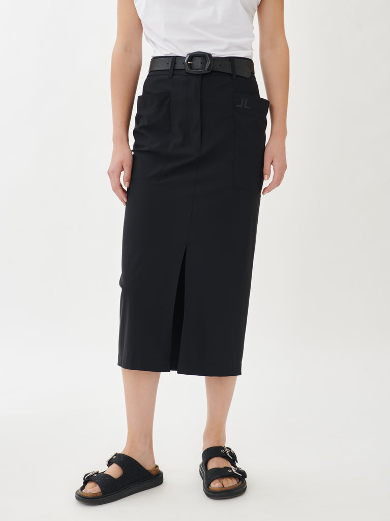 Petra Skirt Technical Jersey | Black