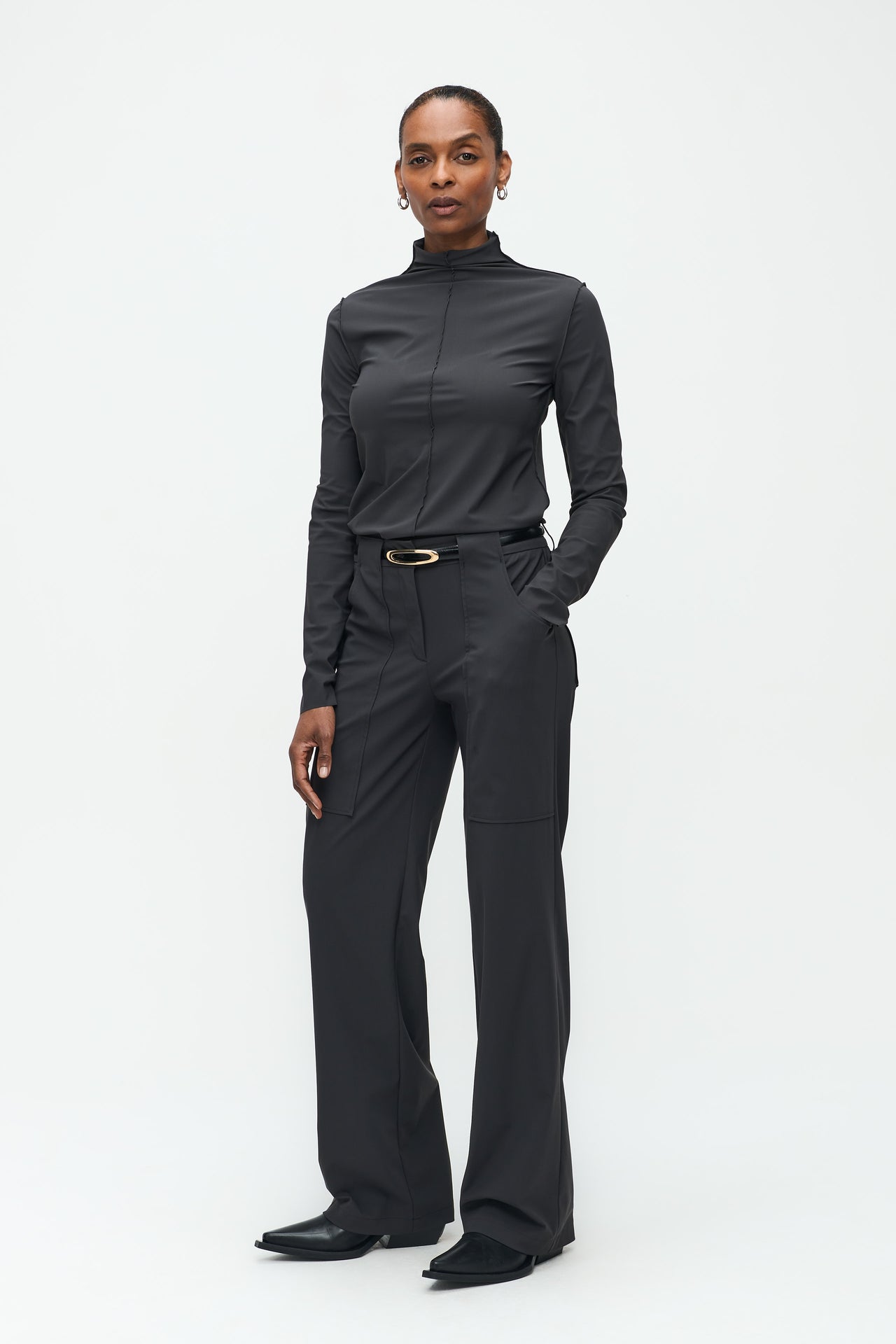 Zara Top Technical Jersey | Dark Grey