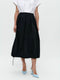 Maud cotton poplin skirt | Black
