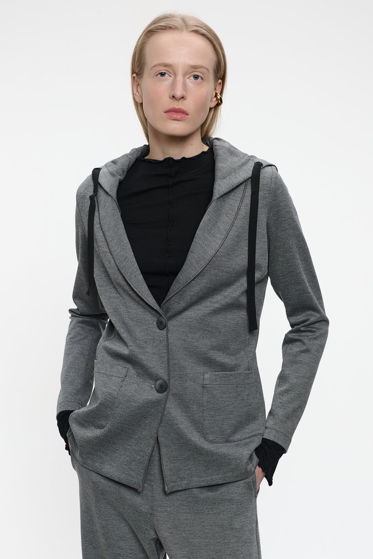 Emy hoody blazer | Dark Grey
