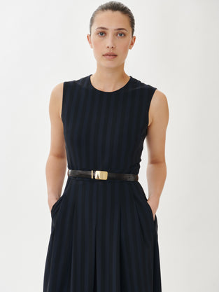 Jackie Dress Technical Jersey | Dark Blue