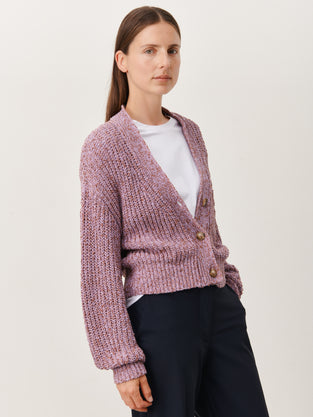 Moss Cardi | Purple Melange