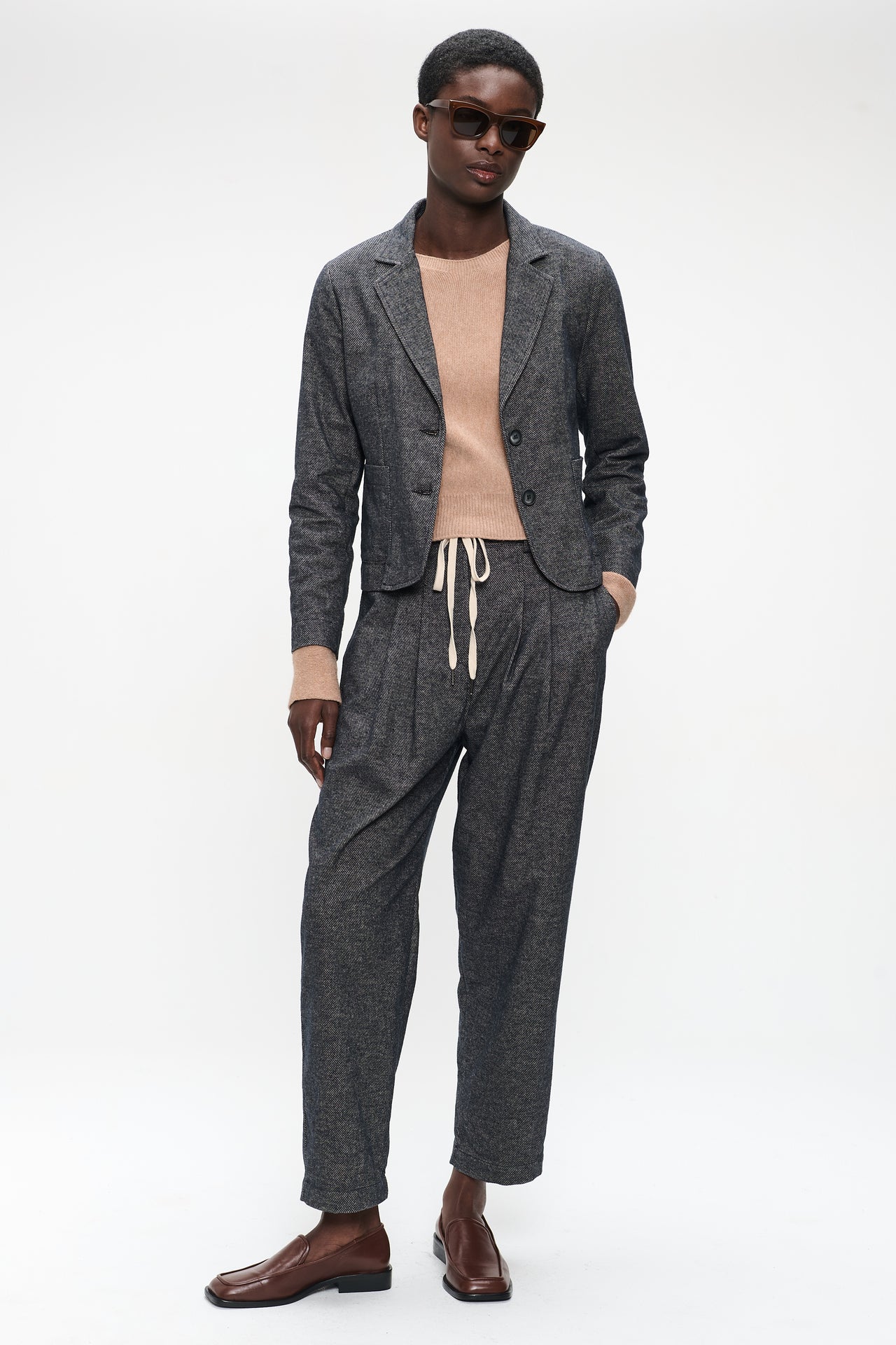 Blazer cotton mix | Blue