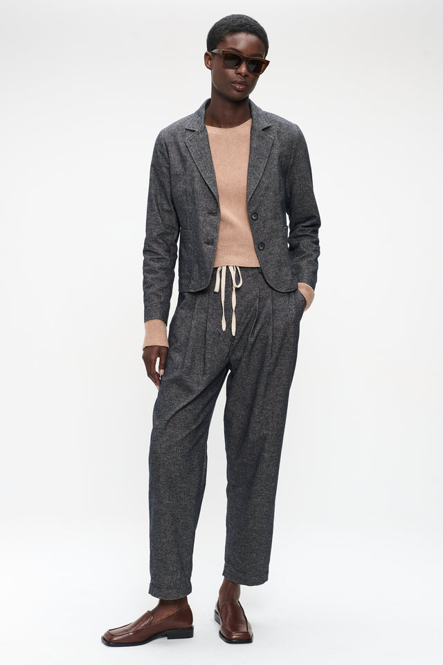 Blazer cotton mix | Blue