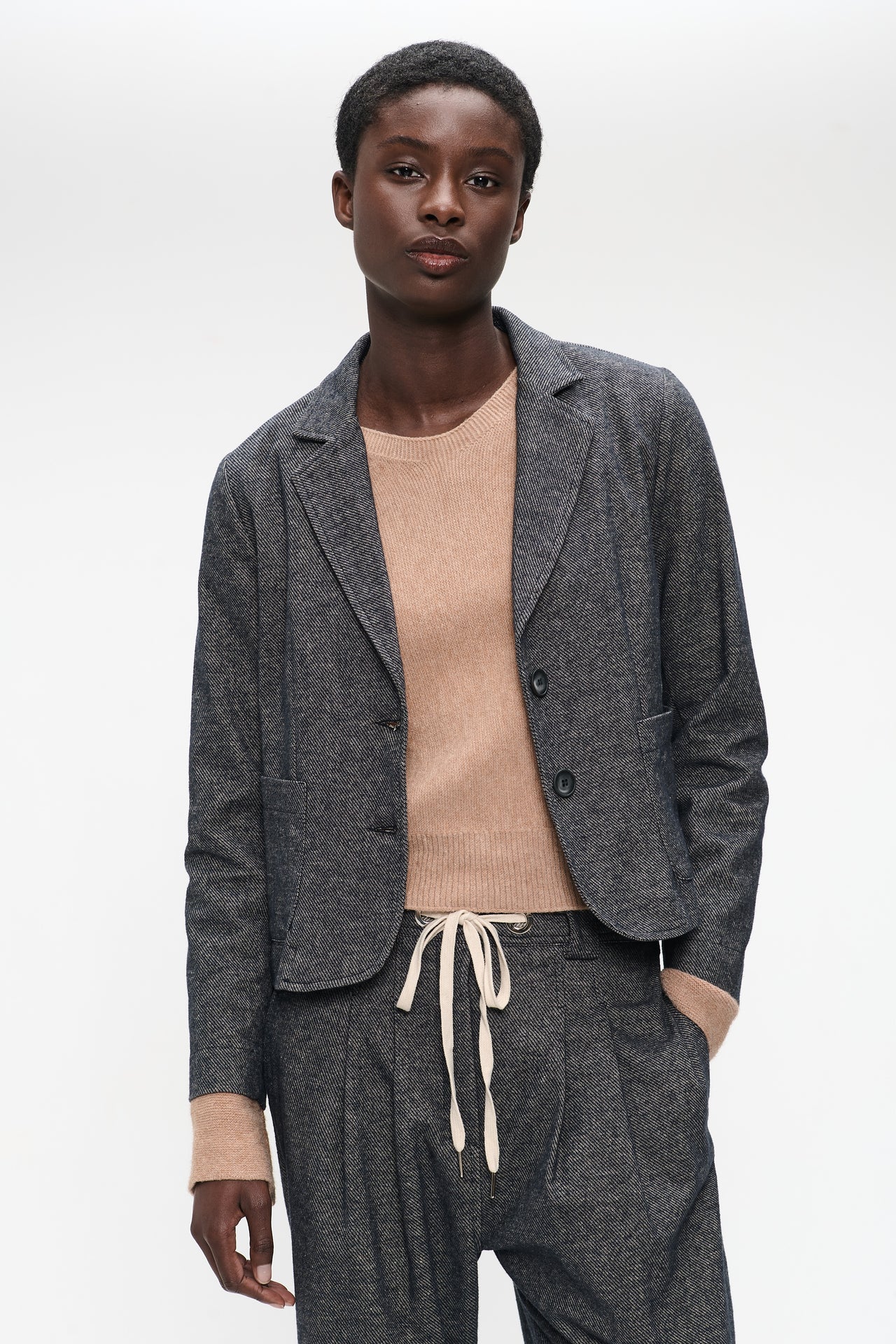 Blazer cotton mix | Blue