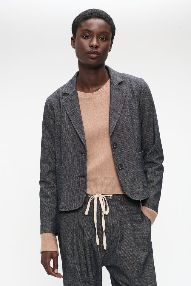 Blazer cotton mix | Blue