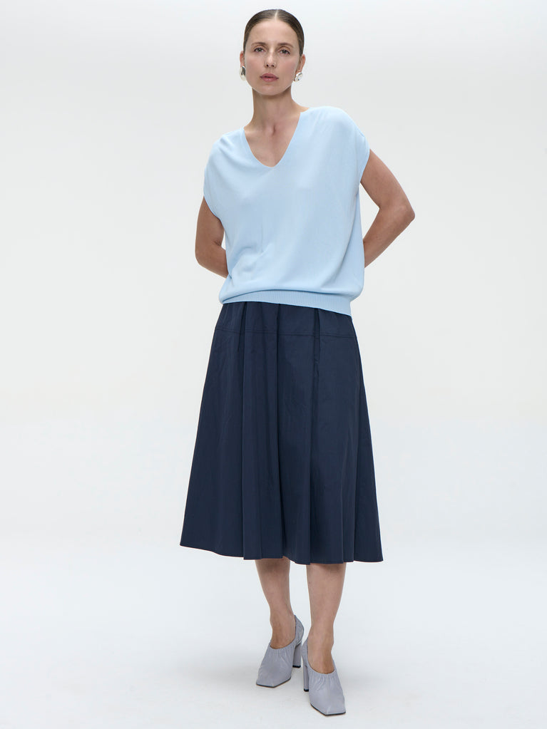Rini poplin skirt | Dark Blue