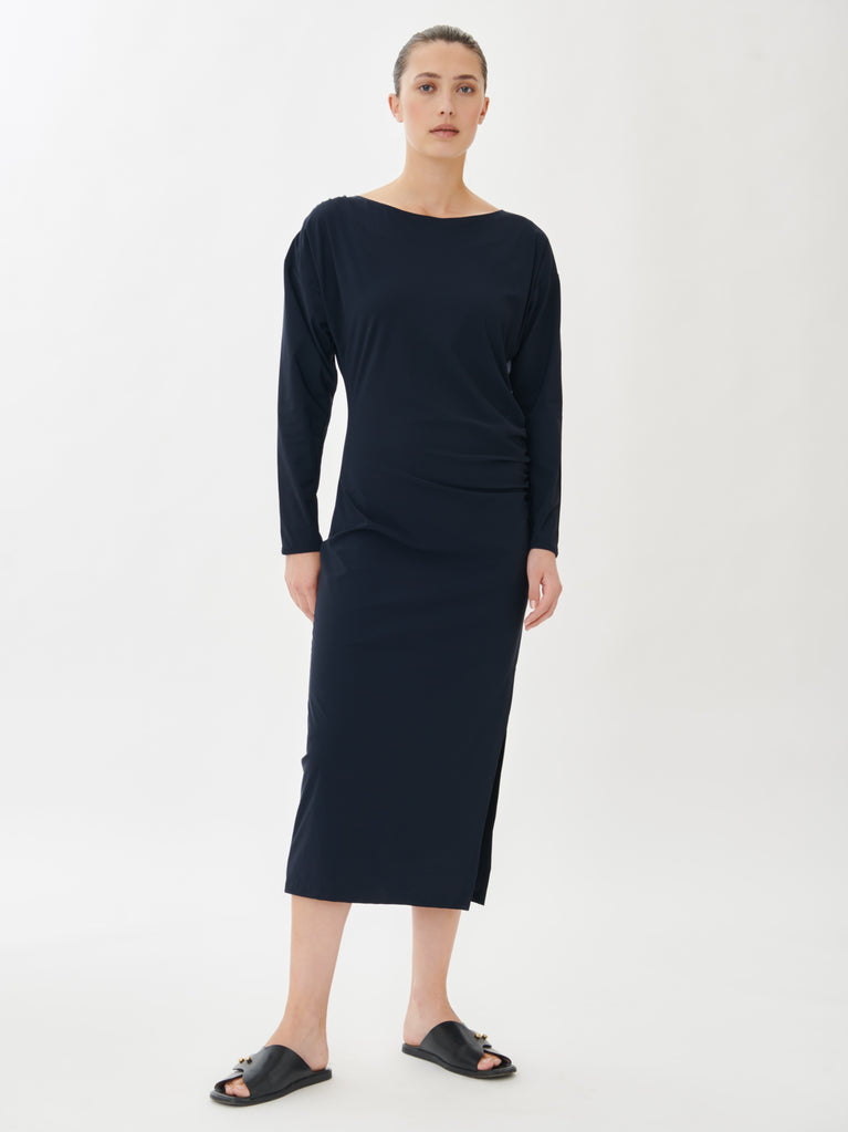 Dion Dress Technical Jersey | Blue