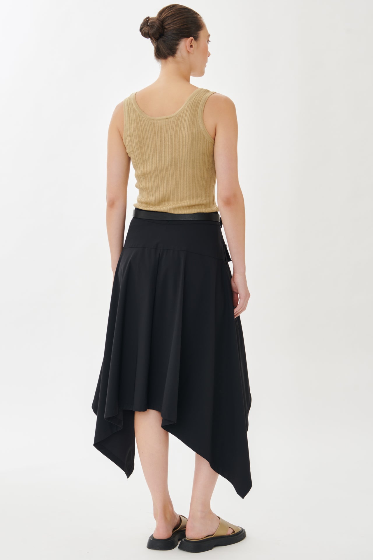 Yanna Skirt Technical Jersey | Black