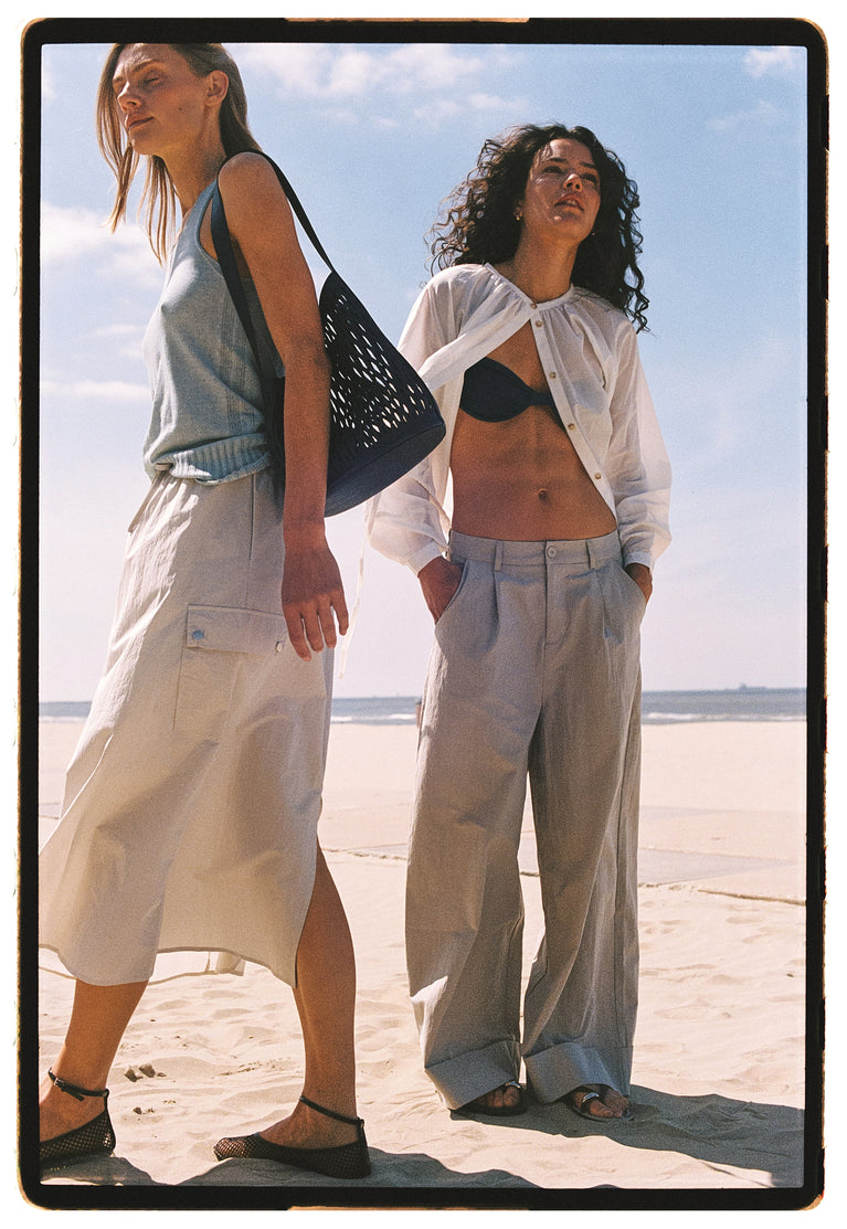 Mura cotton pants | Light Grey