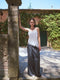 Nova viscose pleated pants | Grey