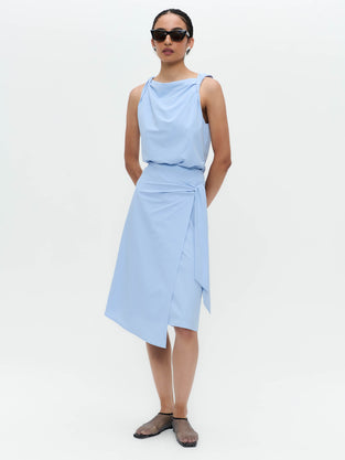 Ilona skirt technical jersey | Mid Blue
