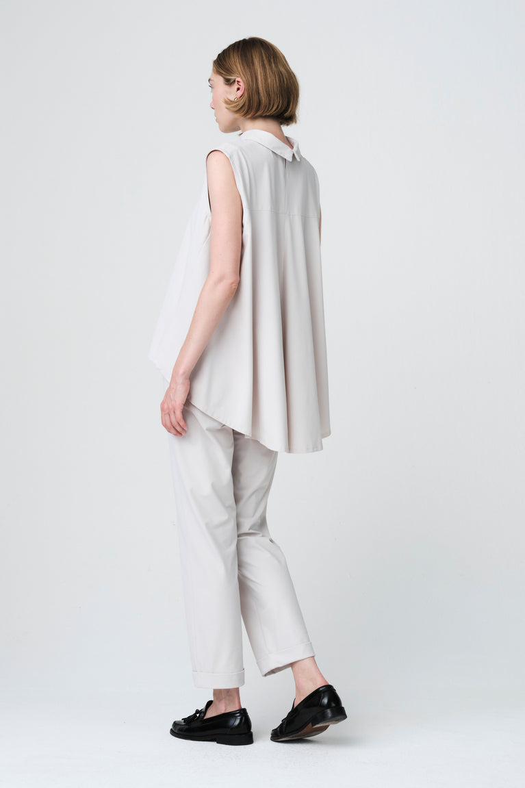 IrenaN structure technical jersey pants | Sand