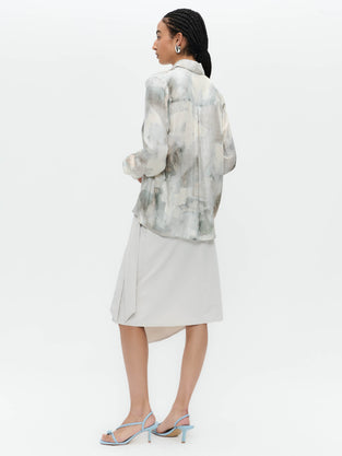 Ilona skirt technical jersey | Sand