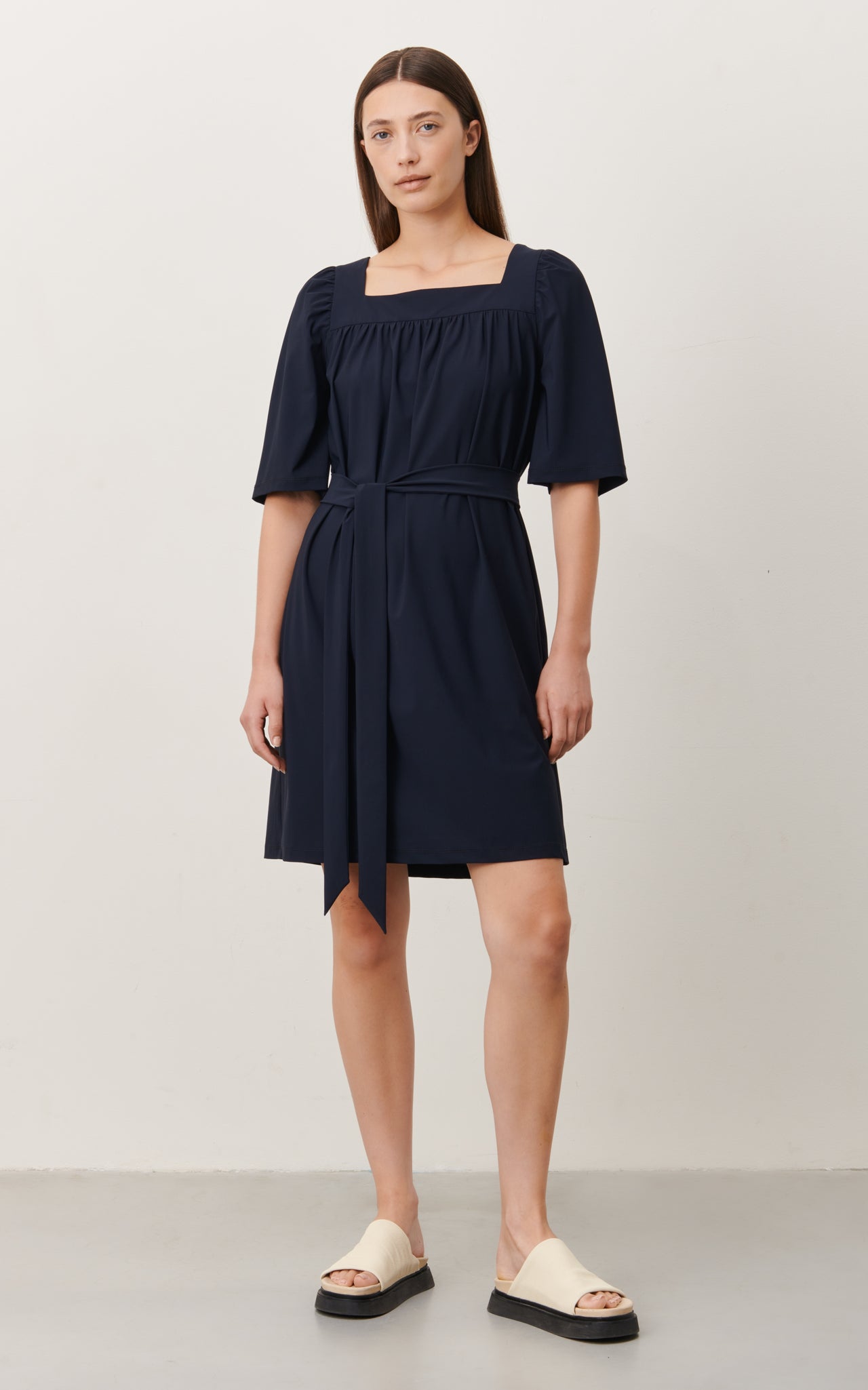 Jassi Dress Technical Jersey | Blue