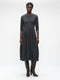 Heide tech jersay dress LS | Grey