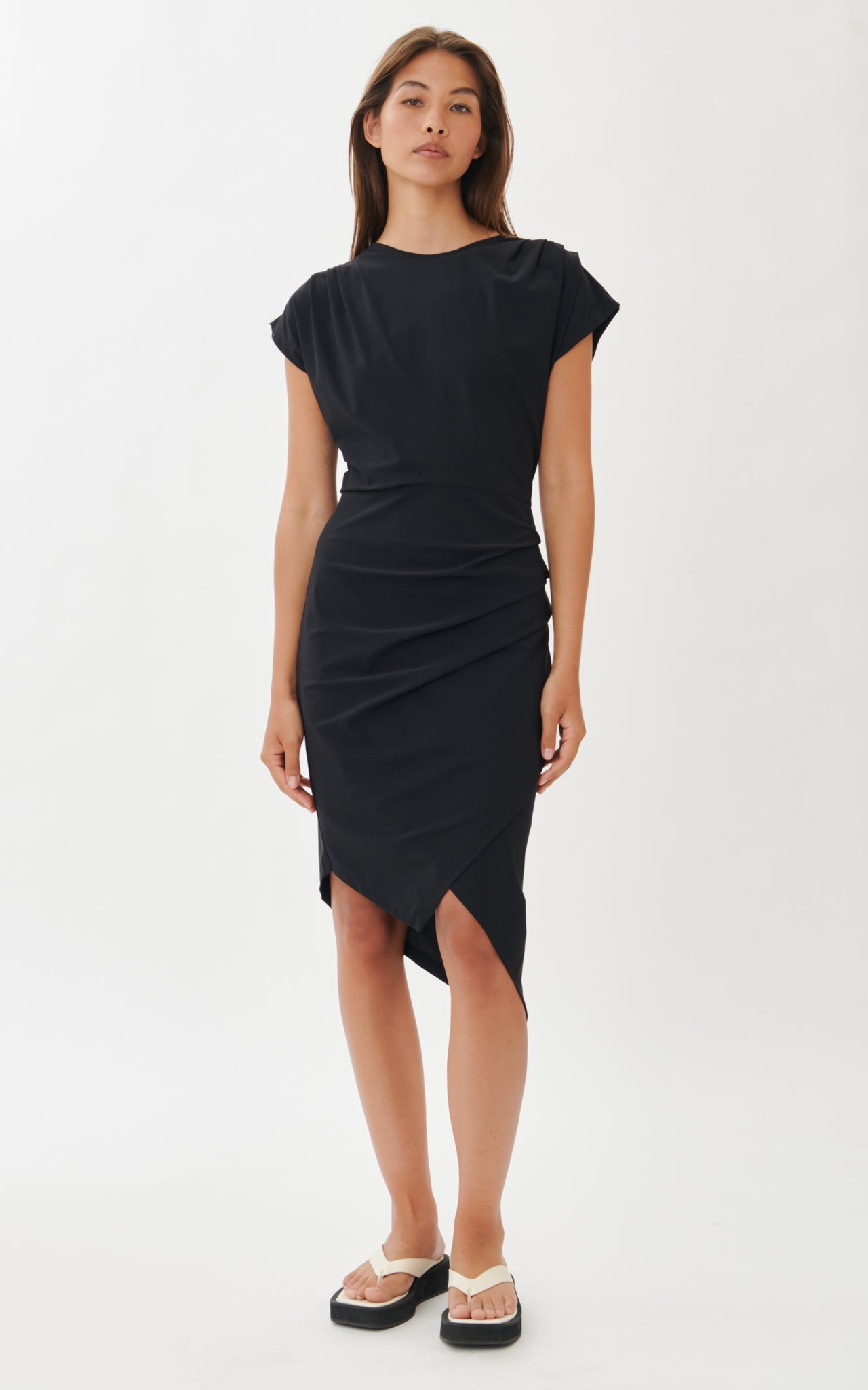 Jackie Dress Technical Jersey | Black