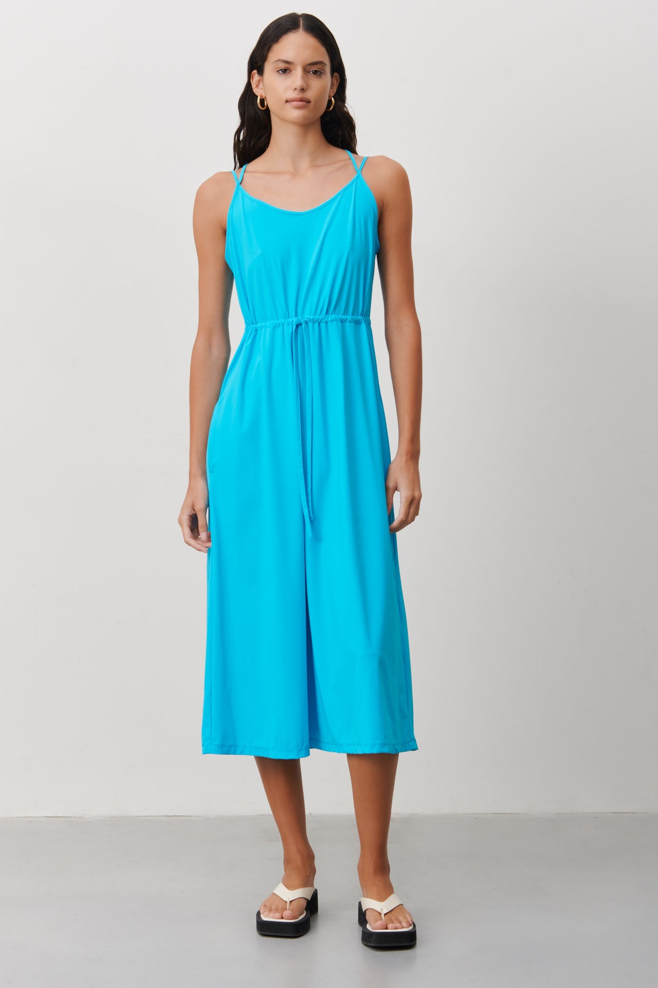 Ilze Dress Technical Jersey | Light Blue