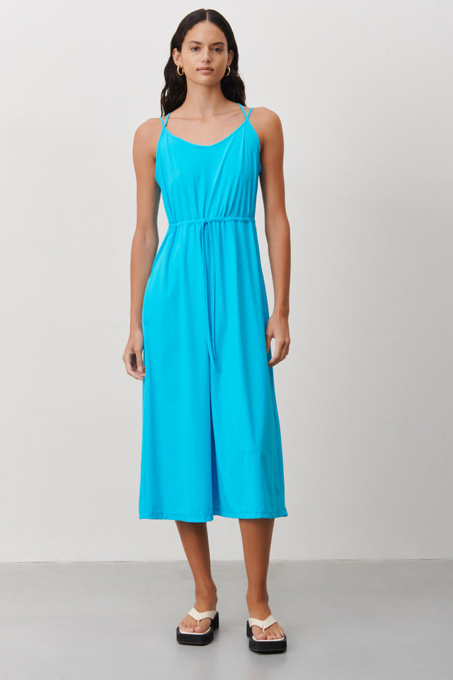 Ilze Dress Technical Jersey | Light Blue