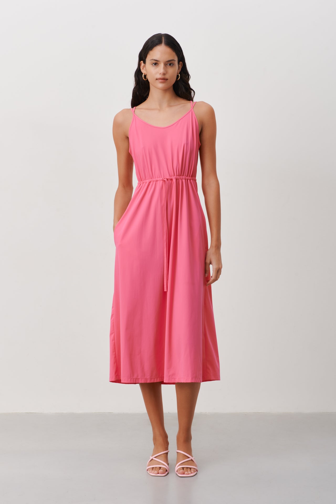 Ilze Dress Technical Jersey | Pink