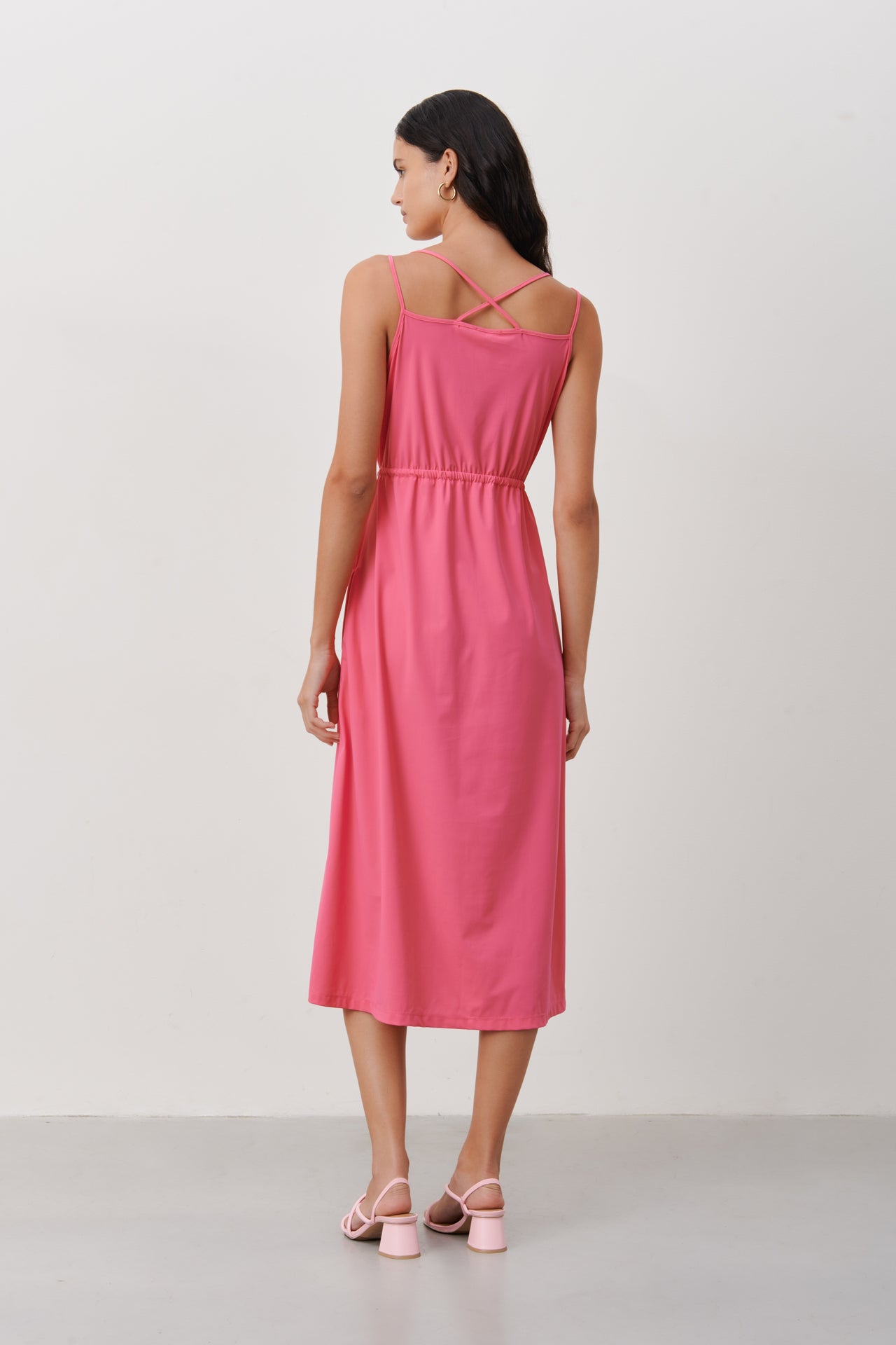 Ilze Dress Technical Jersey | Pink