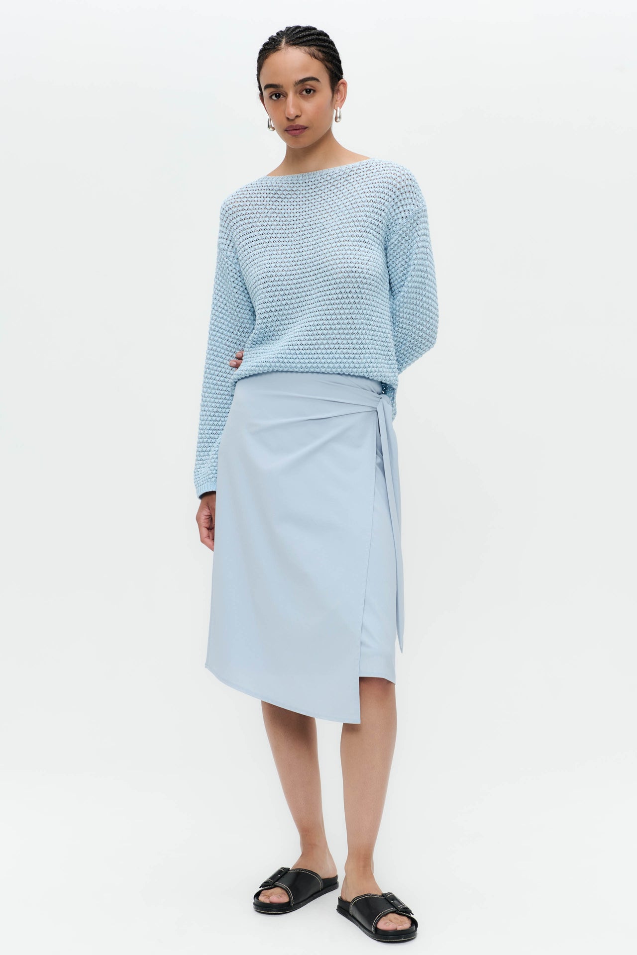 Ilona skirt technical jersey | Light Blue