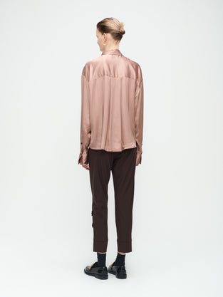 Delia Pants Technical Jersey | Dark Brown