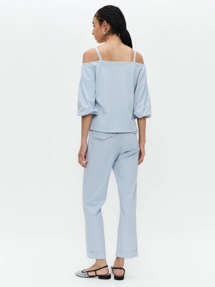 Samira top technical jersey | Light Blue
