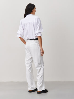 Olivia Blouse Technical Jersey | White