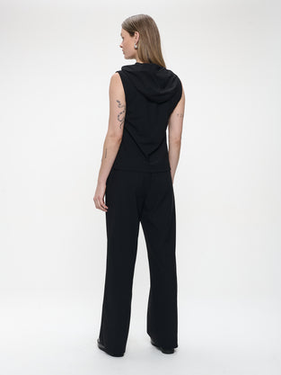 Jazmin vest technical jersey | Black