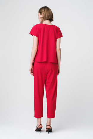 Terry top technical jersey | Red