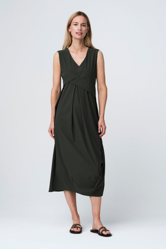 Almi dress technical jersey | Army