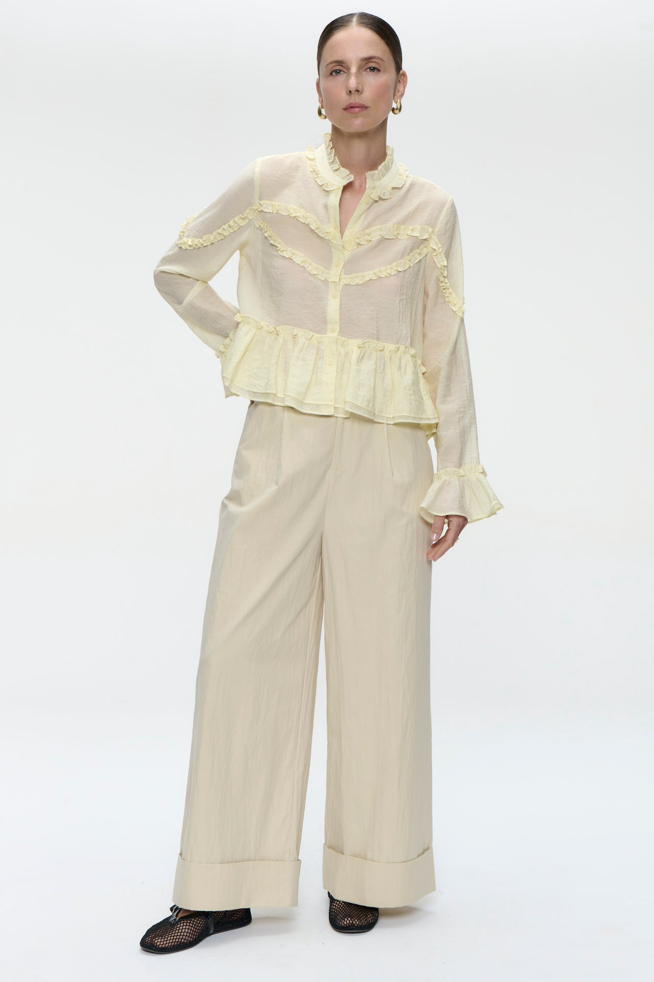 Netty bohemian style Blouse | Yellow