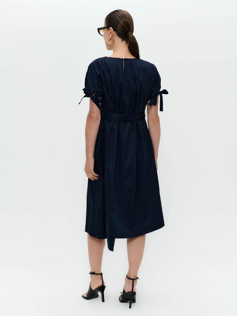 Dress cotton blend | Dark Blue